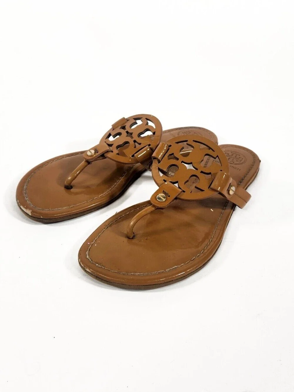 Tory Burch Tan Brown Miller Sandals Size 6.5